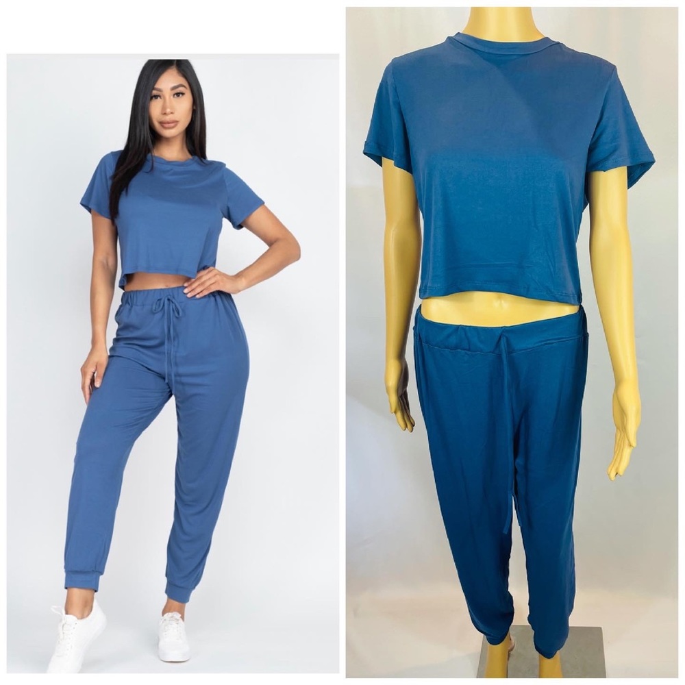 Brand New Blue Women’s 2 Piece Set